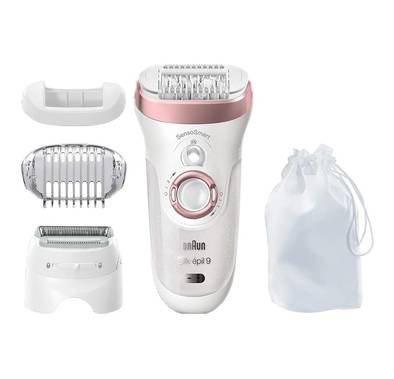 Braun Silk-Epil 9-720 Wet & Dry Epilator - White / Rose Gold