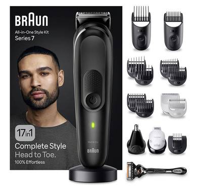 Braun Series 7 MGK 7490 17 in 1 Style Kit  - Black