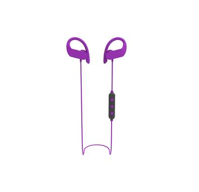 Green Lion Athlete Earphones with Premium Sound 3 Sizes Silicone Ear Tips, Premium Sound, 10m Working Distance, 1.5 Hours Charging Time, 5 Hours Talking Time, 13mm Driver Size, Lightweight Design - Purple