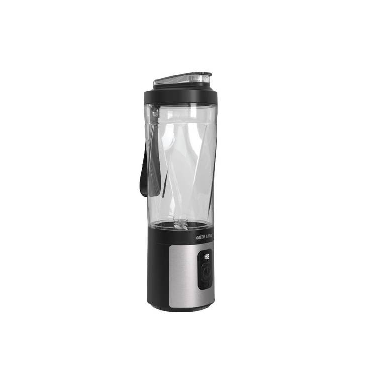 Green Lion ProJet Blender with 6 Powerful Blades, 120W Power, 40 Seconds Auto Off, Self Cleaning, LED Display, 600mL Capacity, 16500rpm - Black