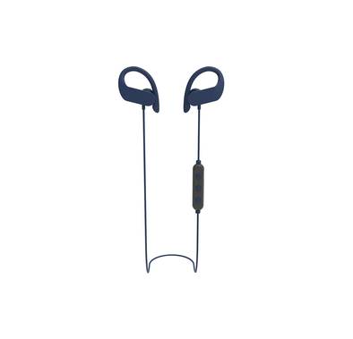 Green Lion Athlete Earphones with Premium Sound 3 Sizes Silicone Ear Tips, Premium Sound, 10m Working Distance, 1.5 Hours Charging Time, 5 Hours Talking Time, 13mm Driver Size, Lightweight Design - Blue