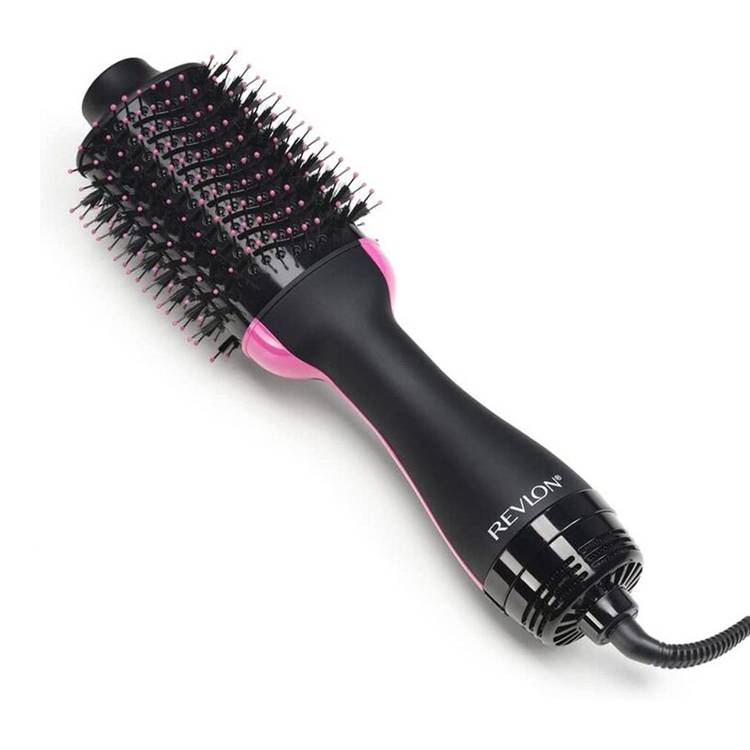 Revlon Pro Collection Salon One Step Hair Dryer and Volumizer Brush Black Pink UAE RVDR5222