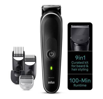 Braun 9-in-1 Kit 5 Multi Grooming Style-MGK5410 - Black