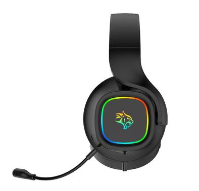 Porodo Gaming RGB Headphone with Detachable Microphone - Black
