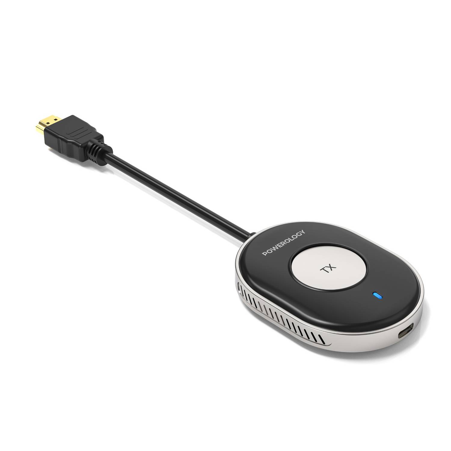 Buy Powerology Wireless HDMI Direct Mobile Streaming Audio Video in UAE 4K Black PHDMTRBK