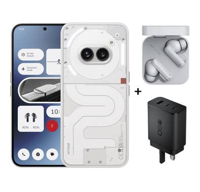 Nothing Phone 2A 12GB RAM/ 256GB Smartphone + CMF Buds & Charger - Milky
