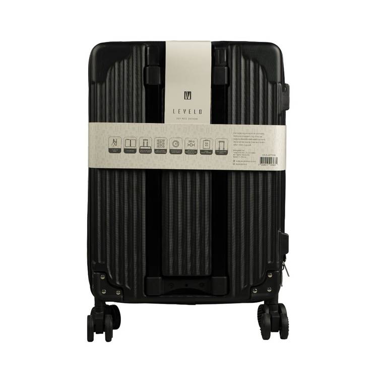 Levelo Skyline 20 Foldable Travel Luggage Black UAE LVLSL20FTVBK