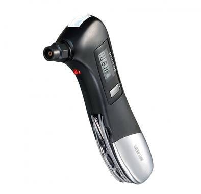 Green Lion Digital Tire Pressure Gauge 9 In 1 Rescue Tool - Black