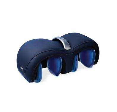 Green Lion Multifunctional Massager with 1800mAh Battery Capacity, Arm, Knee & Leg Massage, 18W Power, 55°C to 60°C Hot Compress Temperature, Digital Display - Blue