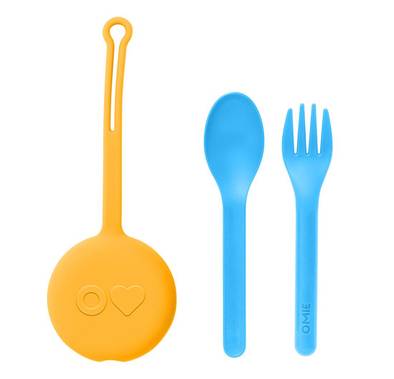 Omielife Utensil + Holder Set - Sun Shine