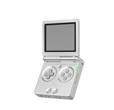 Green Lion GP Pro Fold Gaming Console with Dual-Core G31 MP2 GPU, Vibrating Motor, HDMI Output, Supports Up-to 512GB TF Card, 3.5 Inches IPS Screen, 640×480 Pixels Resolution, 3300mAh Battery, 8 Hours Working Time - Silver