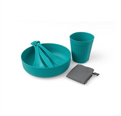 Sea To Summit Deltalight Solo Set Pacific Blue (1 Mug/1 Bowl), Dishwasher Safe - Blue