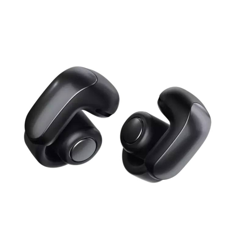 Bose Ultra Open Earbuds with Up to 7 Hours Playtime, Bluetooth 5.3, Multipoint Connectivity, Open-Ear Design, IPX4 Water Resistant - Black