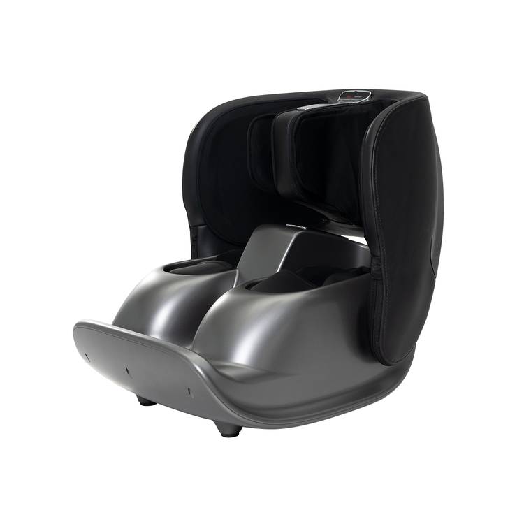 Porodo Lifestyle Foot & Calf Massager with Heat & Air-Wave Pulses, Multiple Massage Modes, 55W Rated Power, Multi-Directional, 3 Intensity Levels, Stress Reduction - Gray