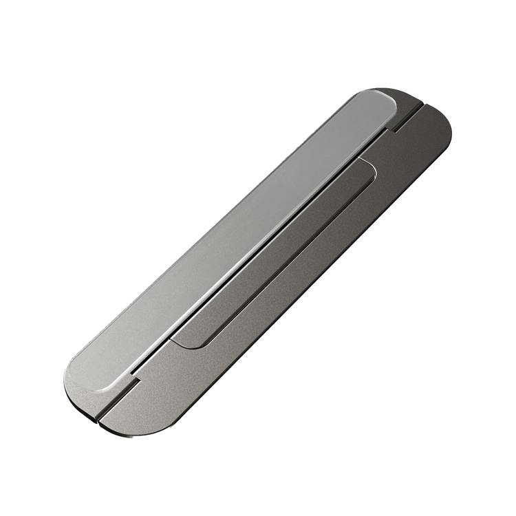Powerology Foldable and Portable Laptop Stand, 3mm Ultra-Slim Design, Up to 15" Device Compatibility - Gray
