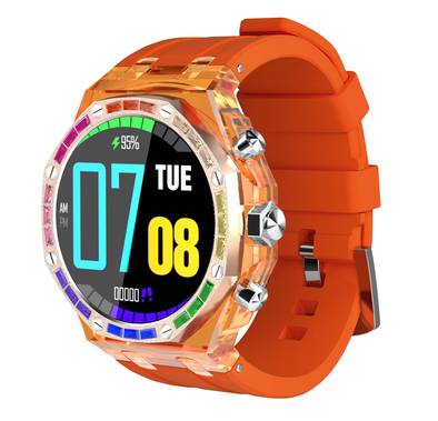 Porodo Transparent Cristallo AP Smartwatch, AMOLED Displa...