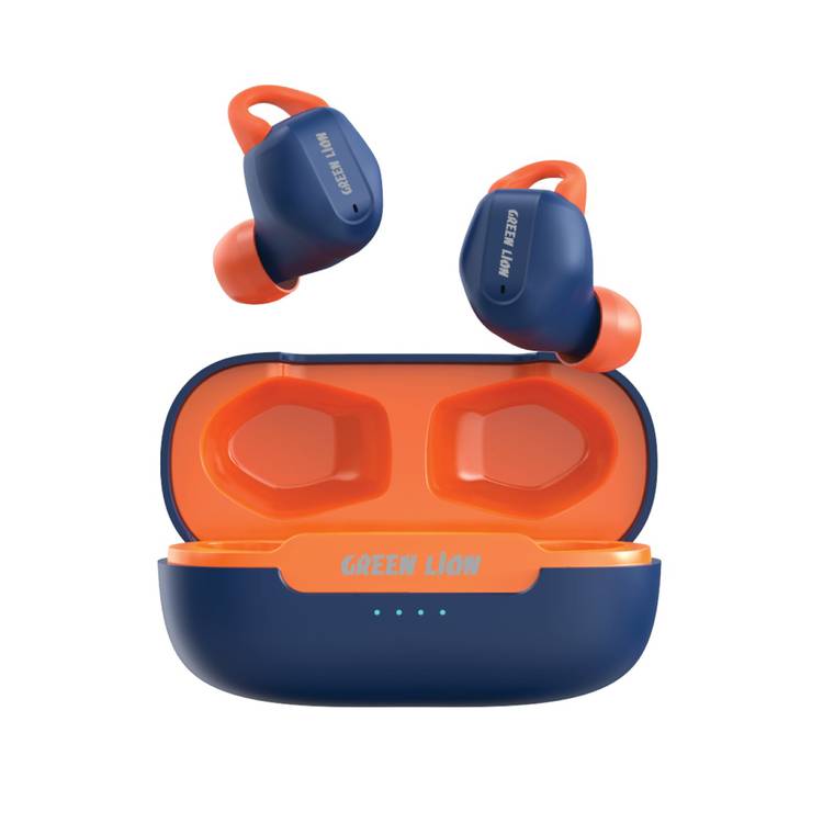 Green Lion Enduro Wireless Earbuds with 400 mAh Case Battery, IPX5 Waterproof, 6 Hours Playing Time