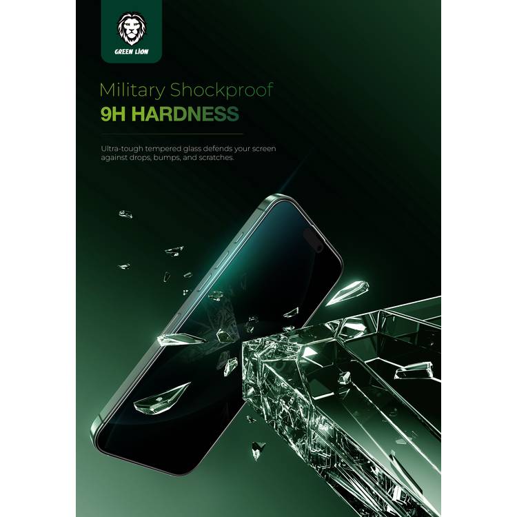 Green Lion 9H Steve Privacy Full Glass Screen Protector for iPhone 16 Plus, Anti-Scratch, Side View Blocking, Highly Responsive, Grease Resistance,  Anti-Fingerprint - Black    