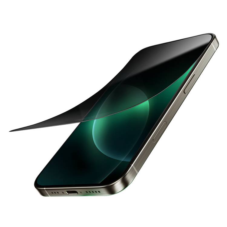 Green Lion 9H Steve Privacy Full Glass Screen Protector for iPhone 16 Plus, Anti-Scratch, Side View Blocking, Highly Responsive, Grease Resistance,  Anti-Fingerprint - Black    