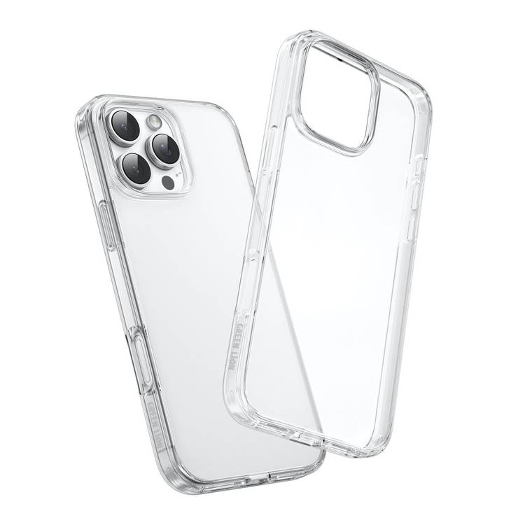 Green Lion 4-in-1 Defender Pack for iPhone 16 Pro, Anti-Shock Case, Nano HD Full Protection, Camera Lens Film, 3D Pet HD Glass - Clear Color