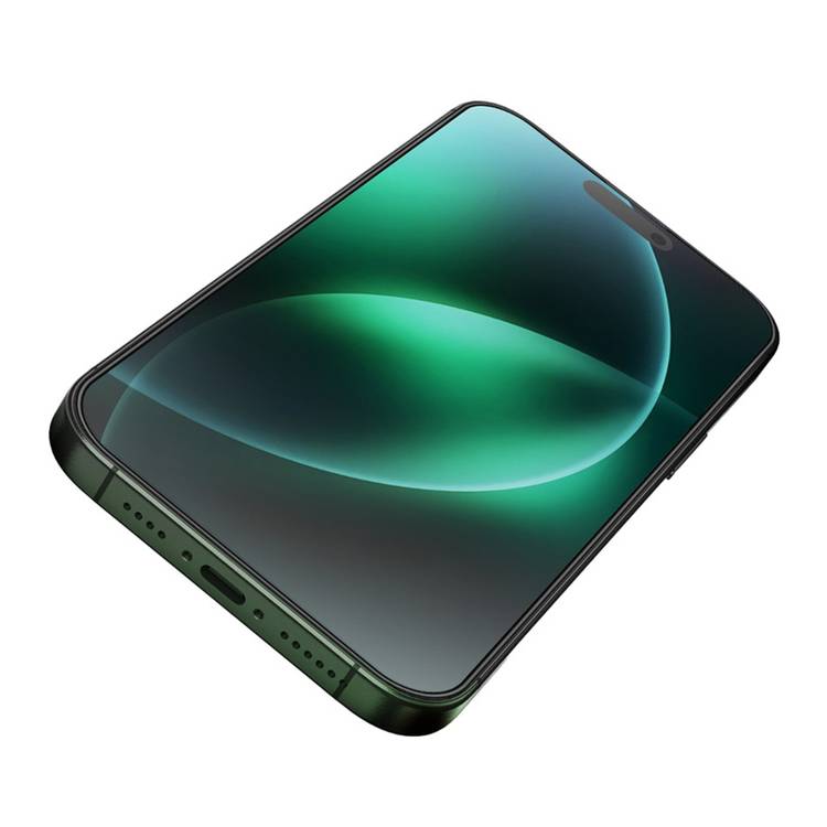 Green Lion 3D Silicone Plus High Definition Edge Glass for iPhone 16, Anti Fingerprint, Highly Responsive, Anti Scratch, Grease Resistance - Clear
