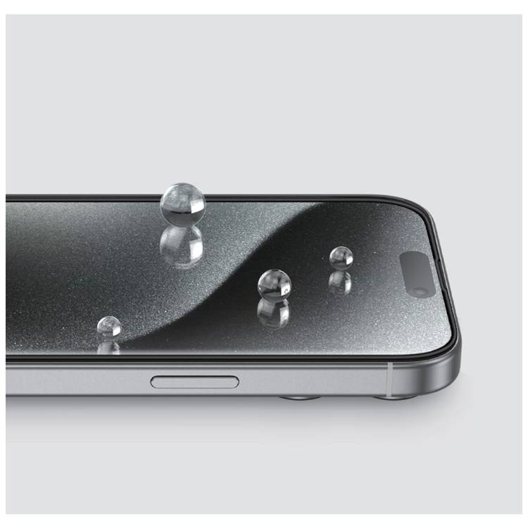 Green Lion 3D Silicone Plus High Definition Edge Glass for iPhone 16, Anti Fingerprint, Highly Responsive, Anti Scratch, Grease Resistance - Clear