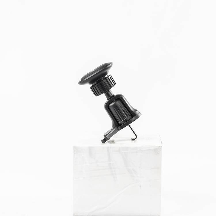 Porodo Universal Dual Mode Magnetic Phone Mount with Rotating Ball Joint, Strong Magnetic Hold, One-Hand Operation, Portable & Ultra Compact Design - Black