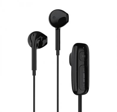 Green Lion Clip Tune Wireless Earphones with Creative Clip-On Design, Up to 11 Hours Working Time, 14.2mm Speaker, Control Buttons, 60 Hours Standby, Comfortable to Wear, USB-C Charging Port - Black