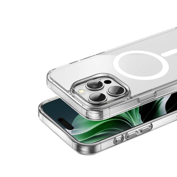 Green Lion MagSafe Crystal Clear Case for iPhone 16 Pro Max, Anti-Scratch, Anti-Fingerprint, Ultra-Drop Protection, Camera Protection - Clear
