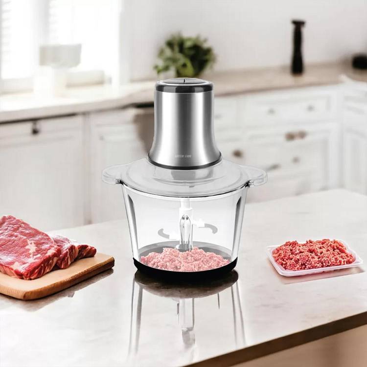 Buy Green Lion Food Grinder in UAE Anti Rust Coating 6 Blades Silver Color GNFOODGNDRSL