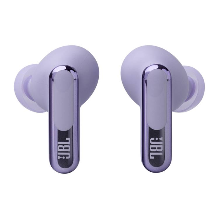 JBL Live Beam 3 In-Ear Earbuds with Display & Mic, True Wireless, 48 Hours Working Time, Type-C & Wireless Charging, ENC, ANC - Purple