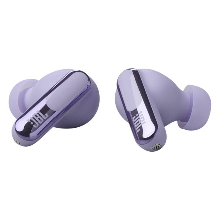 JBL Live Beam 3 In-Ear Earbuds with Display & Mic, True Wireless, 48 Hours Working Time, Type-C & Wireless Charging, ENC, ANC - Purple