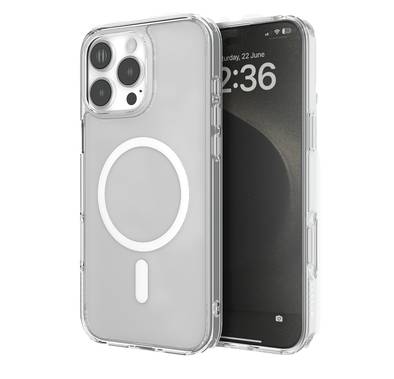 Levelo MagSafe Clara Clear Case for iPhone 16 Pro Max wit...