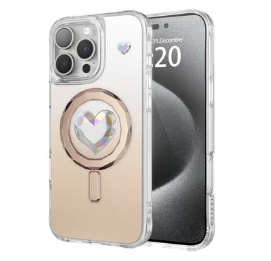 Levelo Hearts Magsafe Case for iPhone 16 Pro Max with 3D ...