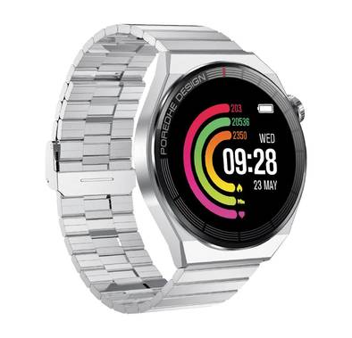 Pawa Elegance Amoled Smart Watch Full Tuch Display, Wireless Charging - Silver