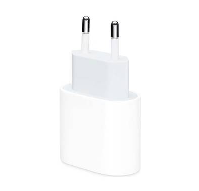Apple 20w USB-C Interface Power Adapter, 2 pin EU, Fast Charging, 0% to Over 50% in Just 30 Minutes - White
