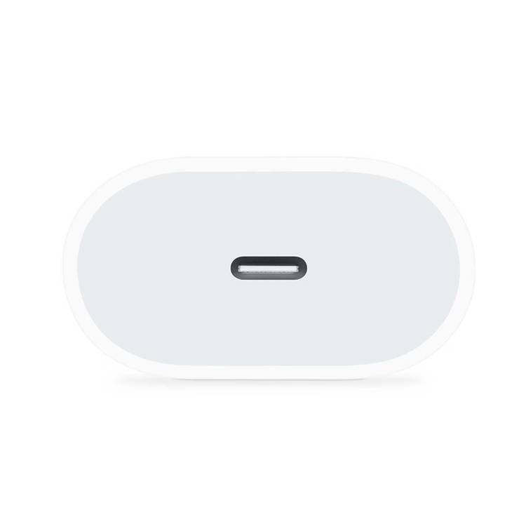 Apple 20w USB-C Interface Power Adapter, 2 pin EU, Fast Charging, 0% to Over 50% in Just 30 Minutes - White