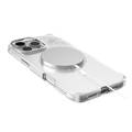 جراب Levelo Butterfly Magsafe لهاتف iPhone 16 Pro بلمسة نهائية من الكريستال الفاخر، ومواد TPU فائقة الرقة، وكريستالات سواروفسكي، وتقنية Clearview، ومغناطيس Magsafe قوي - شفاف