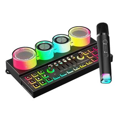 Porodo Soundtec Audiolink Multi-Platform Audio Mixer & Sp...