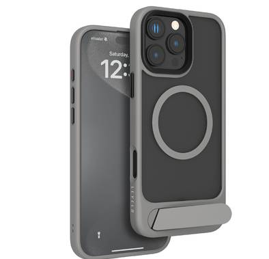 Levelo Matteo Case with Bottom Stand Grip for iPhone 16 P...
