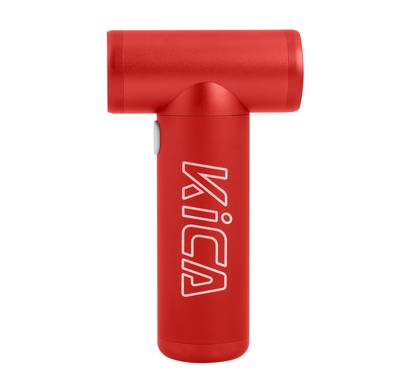 Kica Portable Fan with 86000RPM Rotating Speed, Lightweight, Easy-to-Use, Compact Design, Easy Manual & Power Mode Switch, 3.5 Hours Extended Battery Life - Red