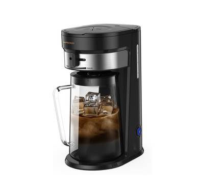 LePresso Cold Brew Machine for Iced Coffee & Tea Preparation, 2.5L Pitcher Capacity, Adjustable Brew Strength, 900mL Water Tank Capacity, Auto Shut-Off, One-Tap Brewing - Black