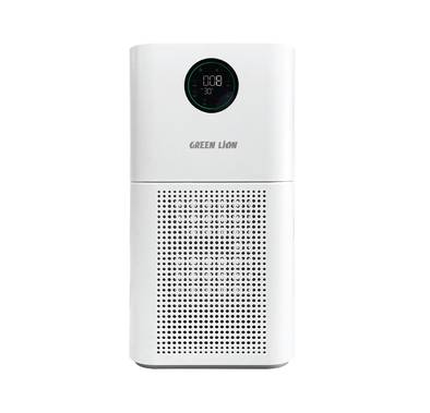 Green Lion Intelligent Air Purifier, UV Sterilize Disinfection, 40-60 M² Effective Coverage Area, OLED Touch Display, 48W Power - White