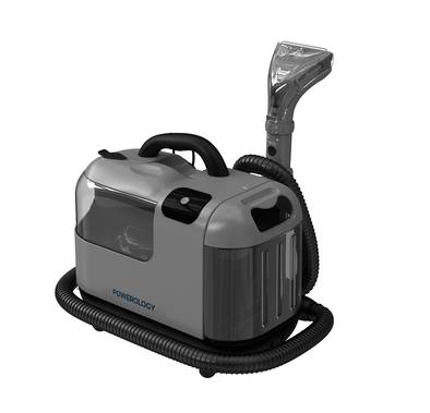 Powerology Powerful Dual-Tank System Spot & Stain Cleaner Hot Water & Steam Function, 1200W Power, 1300ml Clean Tank Capacity, 1800ml Dirty Tank Capacity, 3m Power Cord Length - Gray