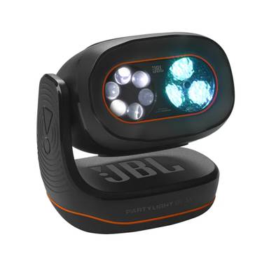 JBL Portable Bluetooth PartyLight Beam, Bluetooth Version 5.3, Auracast, JBL ONE App & PartyBox App Compatible - Black