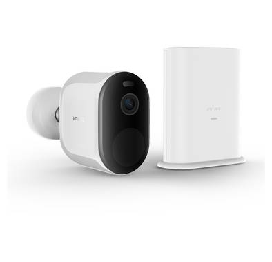IMI EC4 Spotlight Battery Camera, 150° Field of View, Human Detection, Smart Siren, Real-Time Two-Way Audio, Advanced Night Vision - White