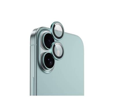 Green Lion HD Plus Camera Lens for iPhone 16 & 16 Plus, Anti-Glare Coating, Anti Scratch, Nano Absorbing, Anti-Fingerprint, Full Coverage, High Transparency - Green