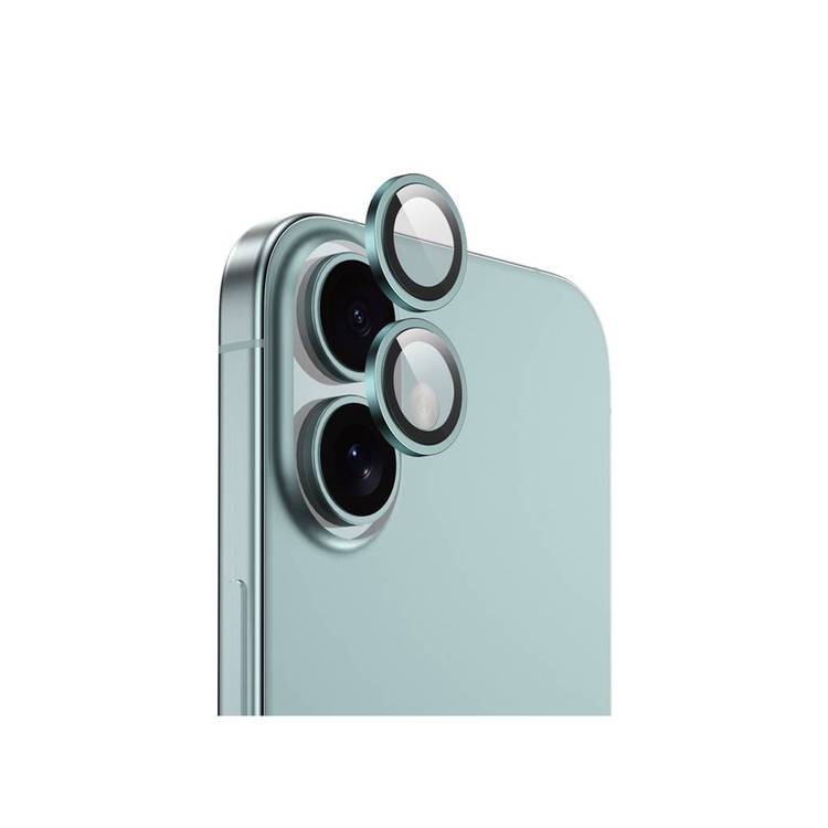 Green Lion HD Plus Camera Lens for iPhone 16 & 16 Plus, Anti-Glare Coating, Anti Scratch, Nano Absorbing, Anti-Fingerprint, Full Coverage, High Transparency - Green