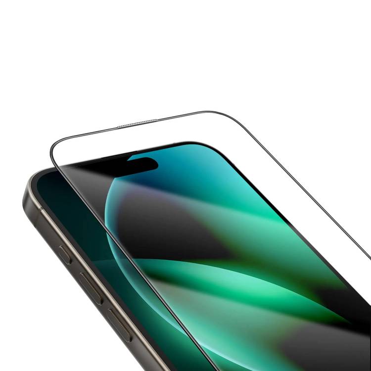 Green Lion 9H Steve HD Glass Protector for iPhone 16 Pro, Bubble Free, Highly Responsive, Anti Fingerprint, Anti Scratch - Clear