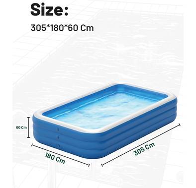 Green Lion Inflatable Swimming Pool Big, Sun Protection, ...